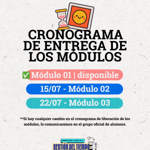 CRONOGRAMA DE ENTREGA DE LOS MÓDULOS (1)